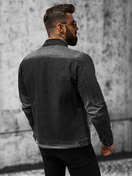 Chaqueta vaquera de hombre negra OZONEE NB/MJ521N