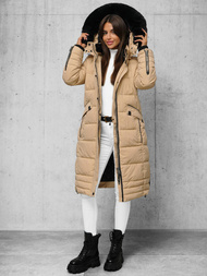 Chaqueta de mujer beige OZONEE O/W377