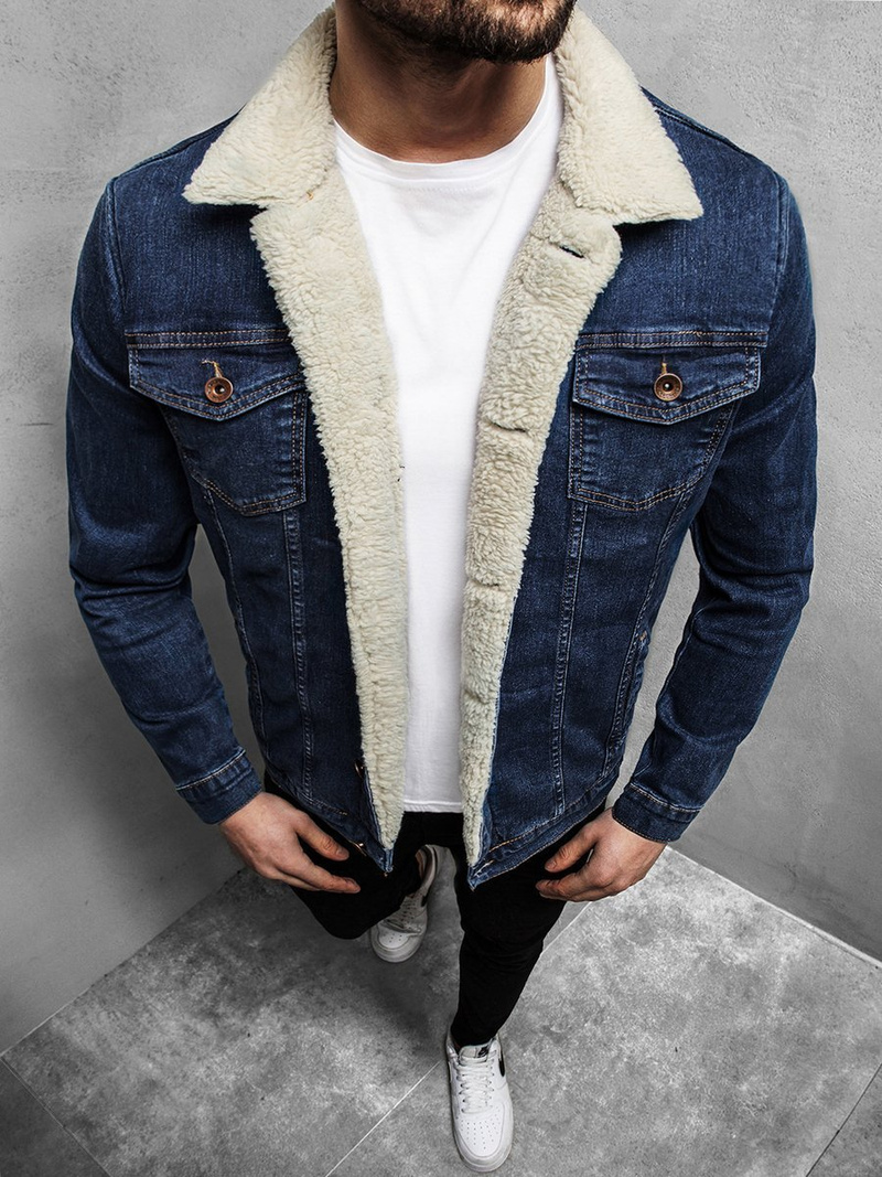 Chaqueta vaquera de hombre azul OZONEE BN/5935Z