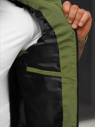 Chaleco de hombre verde OZONEE JS/31M5062/136