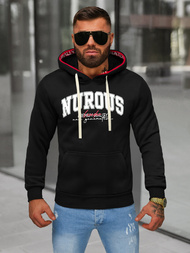 Sudadera de hombre negra OZONEE O/TT30510