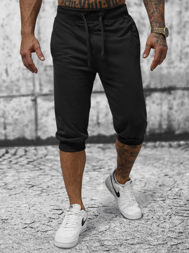 Pantalón corto de hombre negras OZONEE JS/XW07/3Z