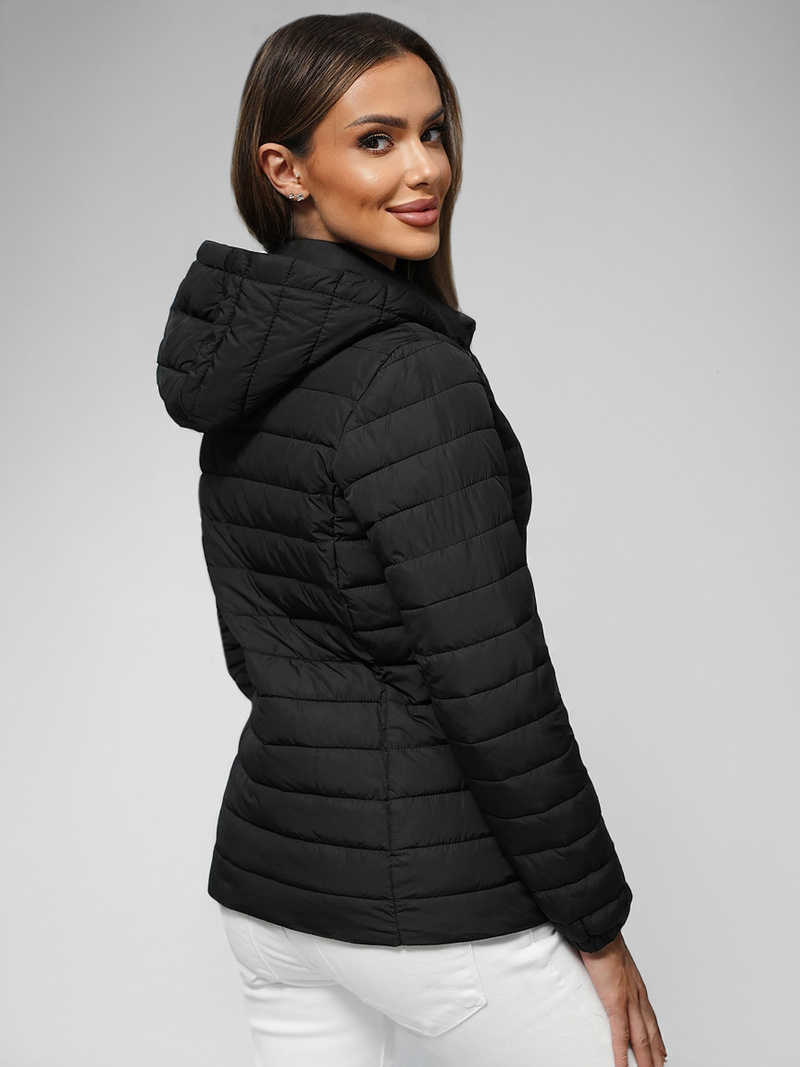 Chaqueta de mujer negra OZONEE JS/16M9103/392