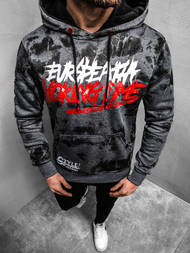 Sudadera de hombre grafito OZONEE JS/DD210Z
