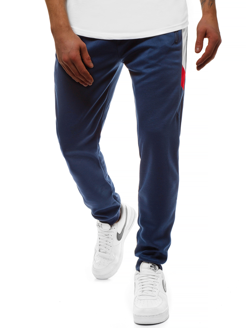 Pantalón de chándal de hombre azul marino OZONEE JS/JZ11026