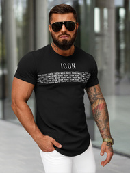 Camiseta de hombre negras OZONEE O/B1215