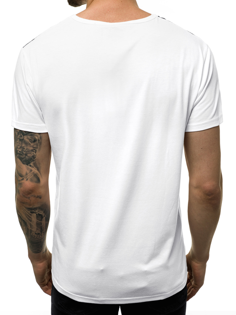 Camiseta de hombre blanca OZONEE JS/KS2015