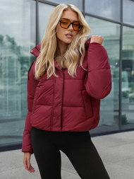 Chaqueta de mujer burdeos OZONEE JS/16M9188/06Z