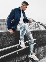 Chaqueta de hombre azul marino OZONEE JS/MY22