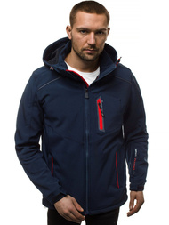 Chaqueta de hombre azul marino-roja OZONEE GE/12259Z