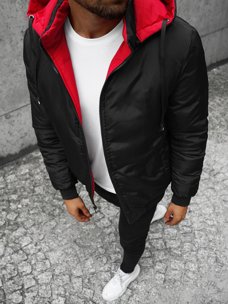 Chaqueta de hombre roja OZONEE JS/M761/270