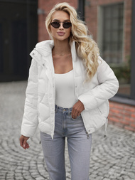 Chaqueta de mujer blanca OZONEE JS/5M3336/281Z