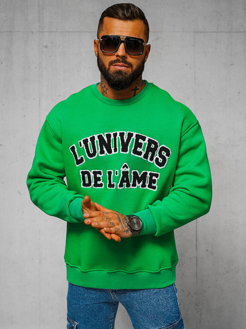 Sudadera de verde OZONEE O/SWE23055