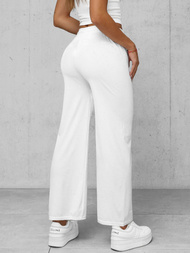 Pantalones velour de mujer blancos OZONEE JS/92K519/1