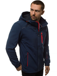 Chaqueta de hombre azul marino-roja OZONEE GE/12259Z