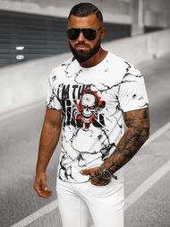 Camiseta de hombre blancos OZONEE JS/Y70028