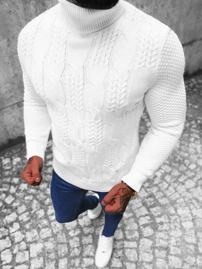 Jersey de hombre blanco OZONEE NB/MM6012/1