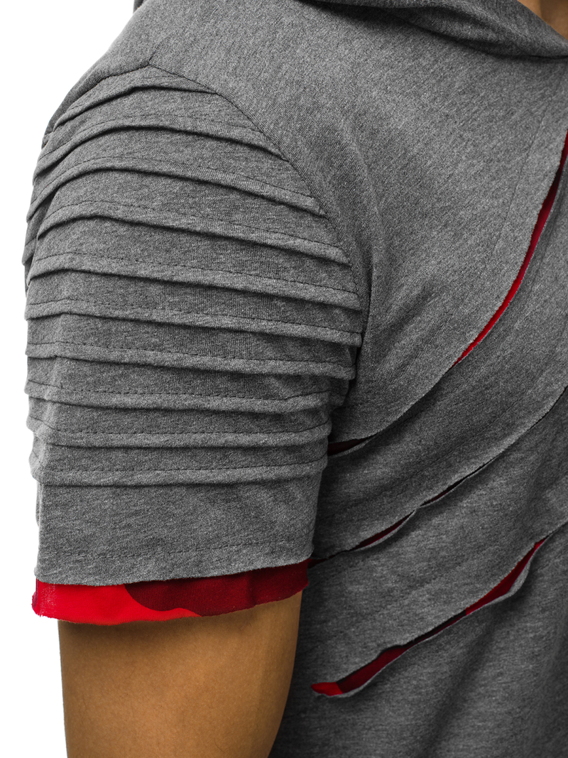 Camiseta de hombre grafito OZONEE O/1187XZ