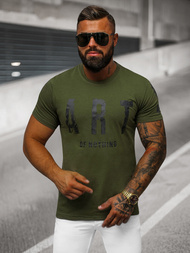 Camiseta de hombre verde OZONEE O/8T1263/29