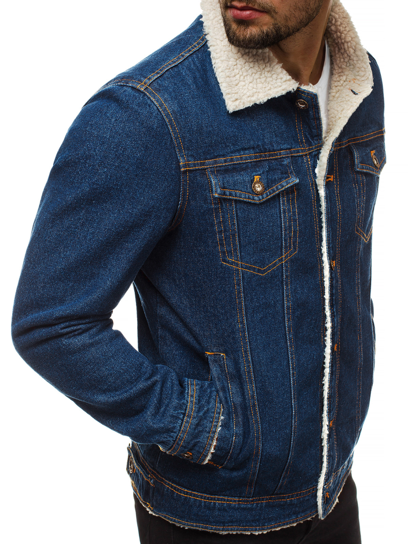 Chaqueta vaquera de hombre azul OZONEE JB/JP1109