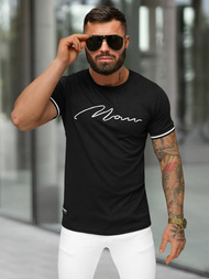 Camiseta de hombre negra OZONEE O/QS11628