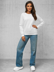 Sudadera de mujer blanca OZONEE JS/W01Z