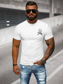 Camiseta de hombre blanco OZONEE NB/MT3066