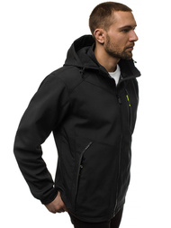 Chaqueta de hombre negro-amarilla OZONEE GE/12266Z