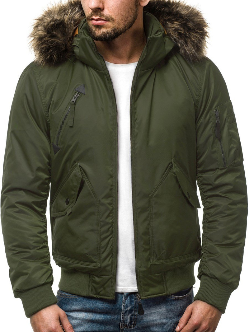 Chaqueta de hombre verde OZONEE O/99122