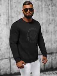 Sudadera de hombre negra OZONEE NB/MF2008