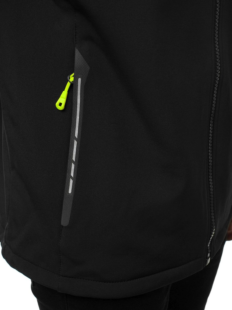 Chaqueta de hombre negro-amarilla OZONEE GE/12268
