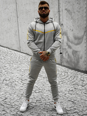 Chándal de hombre gris OZONEE JS/C8117