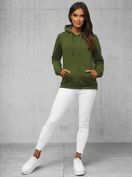 Sudadera de mujer caqui OZONEE JS/W02Z