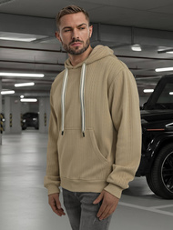 Sudadera de hombre beige OZONEE O/3C577