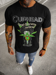 Camiseta de hombre de negro OZONEE O/BL2259