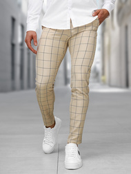 Pantalón chino de hombre beige OZONEE DJ/5522Z