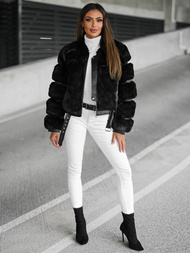 Chaqueta de mujer negra OZONEE JS/11Z8080Z