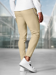 Pantalón chino de hombre beige OZONEE DJ/3300Z