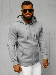 Sudadera de hombre gris OZONEE JS/2008Z