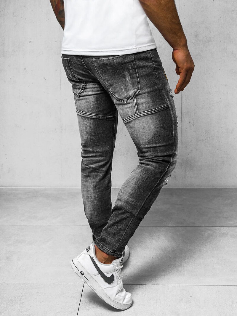 Vaqueros de hombre negras OZONEE NB/MP0047NZ