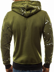 Sudadera de hombre verde OZONEE JS/DD275Z