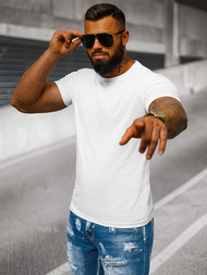 Camiseta de hombre blanca OZONEE JS/712005Z 