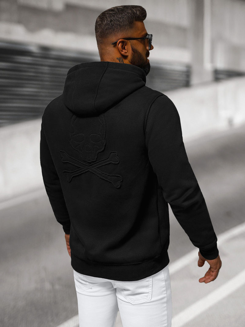 Sudadera de hombre negra OZONEE NB/MF2003