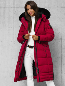 Chaqueta de mujer rojo oscuro OZONEE O/W377