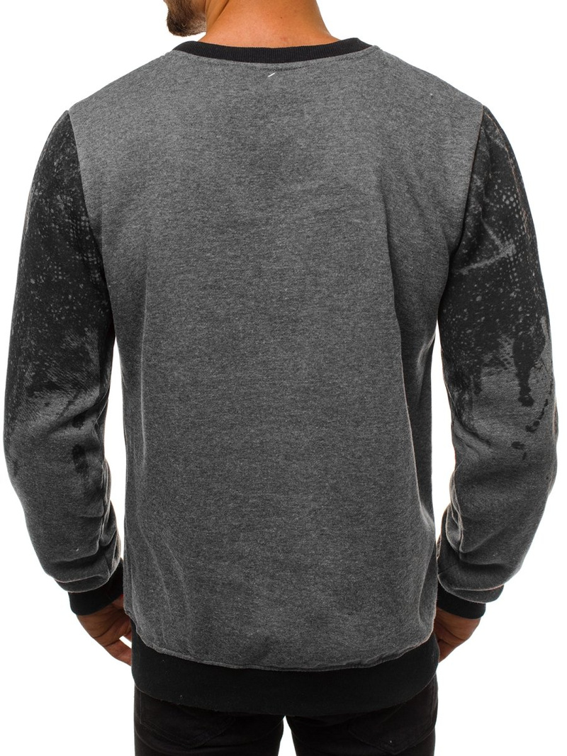 Sudadera de hombre negra OZONEE JS/22053Z