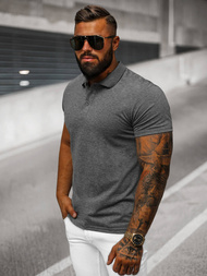 Polo de hombre grafito OZONEE JS/8T80/5Z