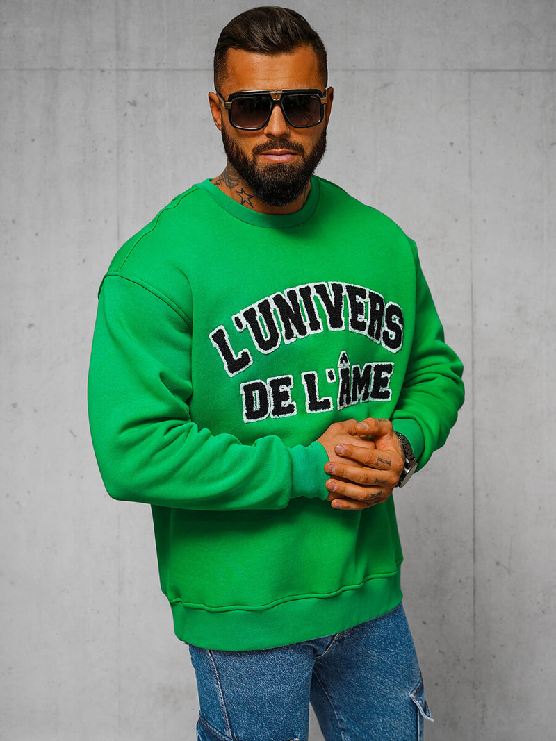 Sudadera de verde OZONEE O/SWE23055