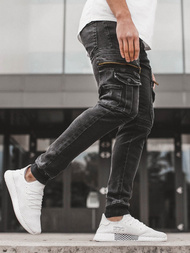 Vaqueros jogger de hombre negras OZONEE G/1081