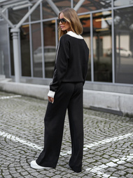 Conjunto de chándal de dos piezas negro OZONEE JS/26C8805/3