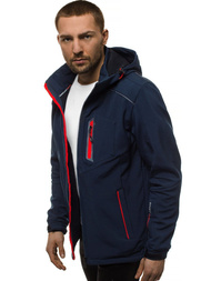 Chaqueta de hombre azul marino-roja OZONEE GE/12259Z